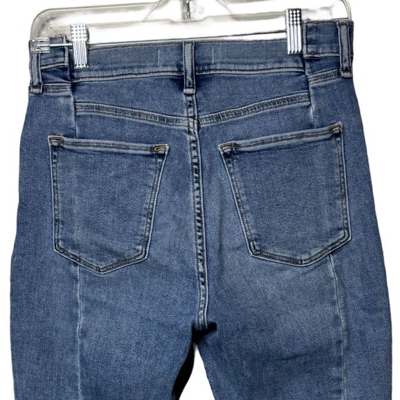 Abercrombie Jeans Women 8 29 Short Blue Super Skinny High Rise Stacked Waist - Picture 4 of 6